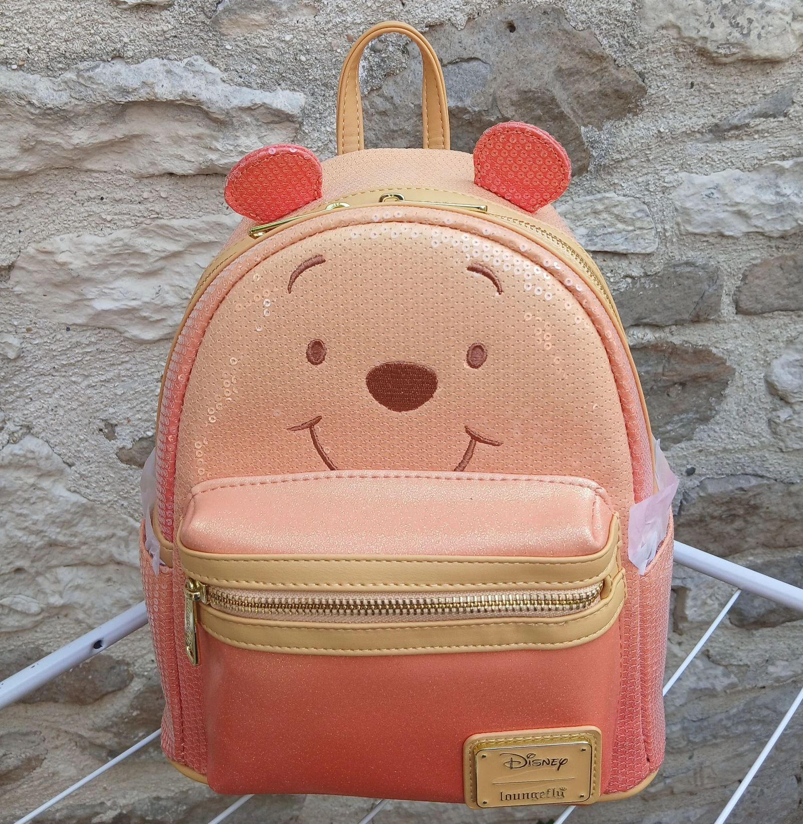 Sac à dos Disney Loungefly Winnie l’Ourson pailleté
